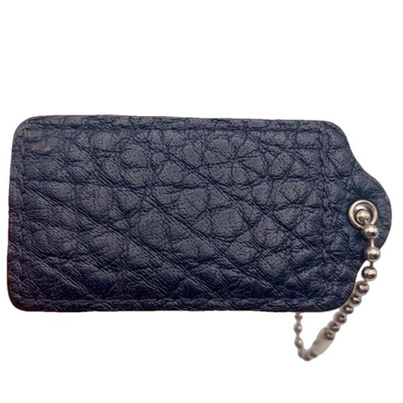 2.5" COACH Navy Replacement Hang Tag Bag - Picture 2 of 2